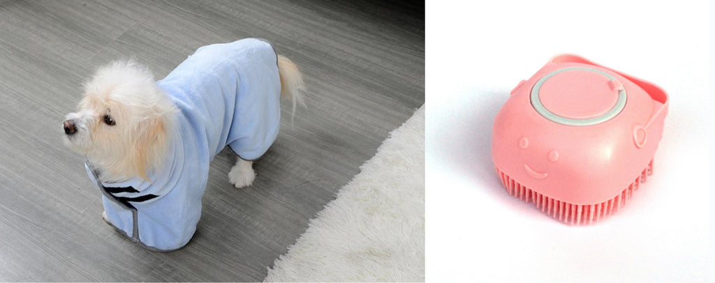 Quick-Drying Pet Absorbent Towel Dog Bathrobe Pet Dog Bath Towel for Dogs Cats Microfiber Absorbent Pet Drying Towel Pet Supplies Pet Products