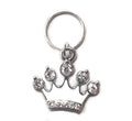 White Crown Small Pet Collar Charm
