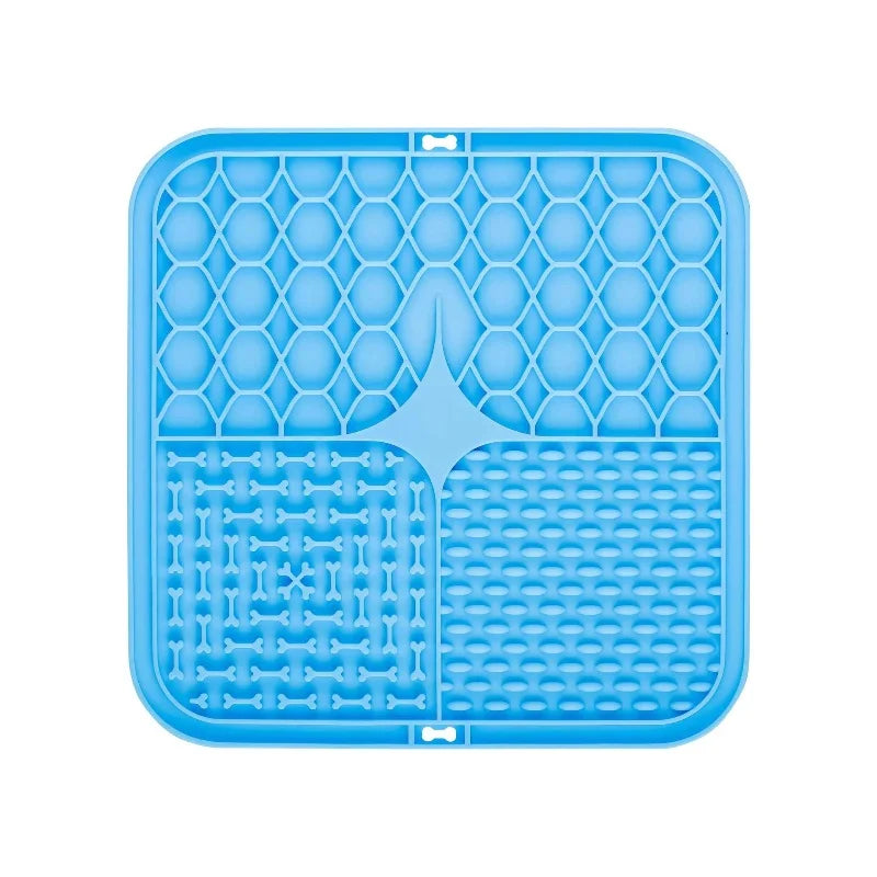 Dog Lick Mat with Suction Cups – Silicone Slow Feeder