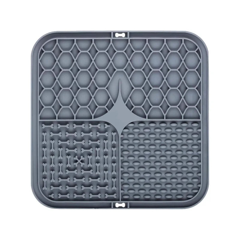Dog Lick Mat with Suction Cups – Silicone Slow Feeder