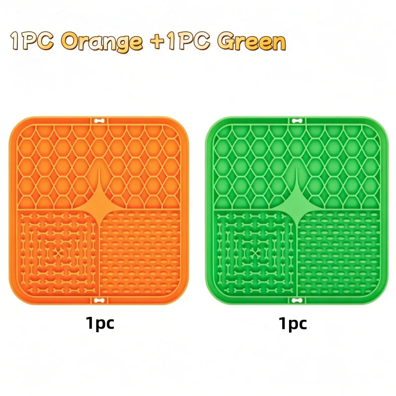 Dog Lick Mat with Suction Cups – Silicone Slow Feeder