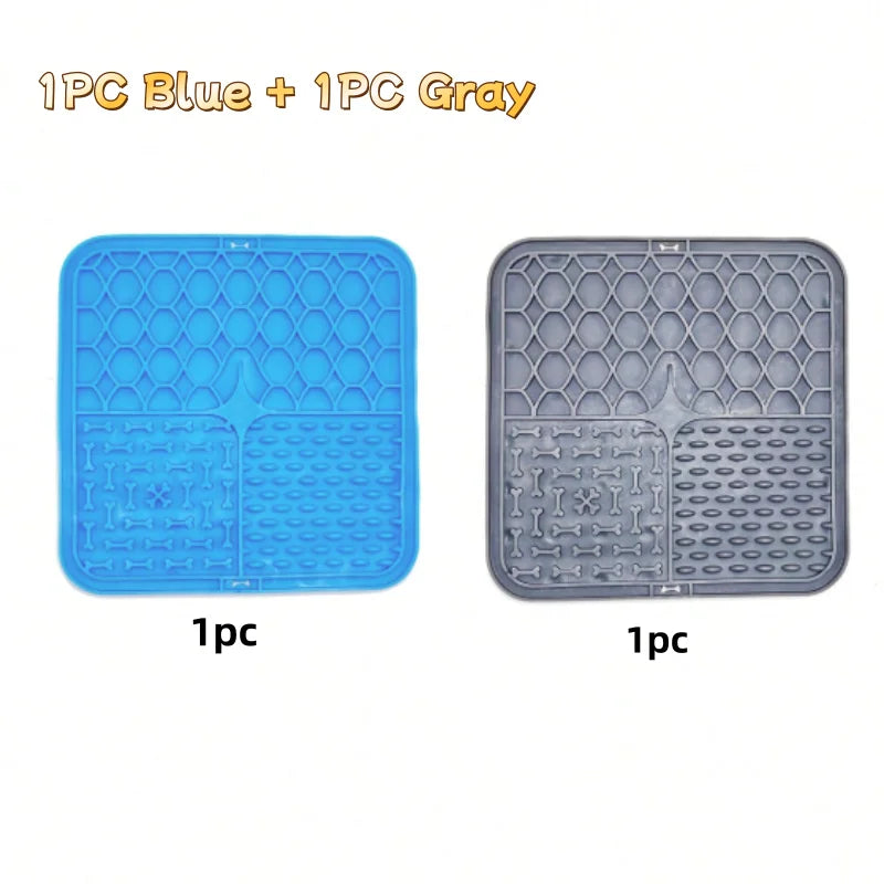 Dog Lick Mat with Suction Cups – Silicone Slow Feeder