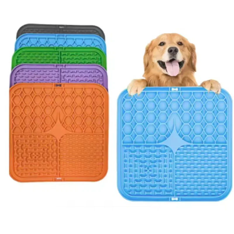Dog Lick Mat with Suction Cups – Silicone Slow Feeder