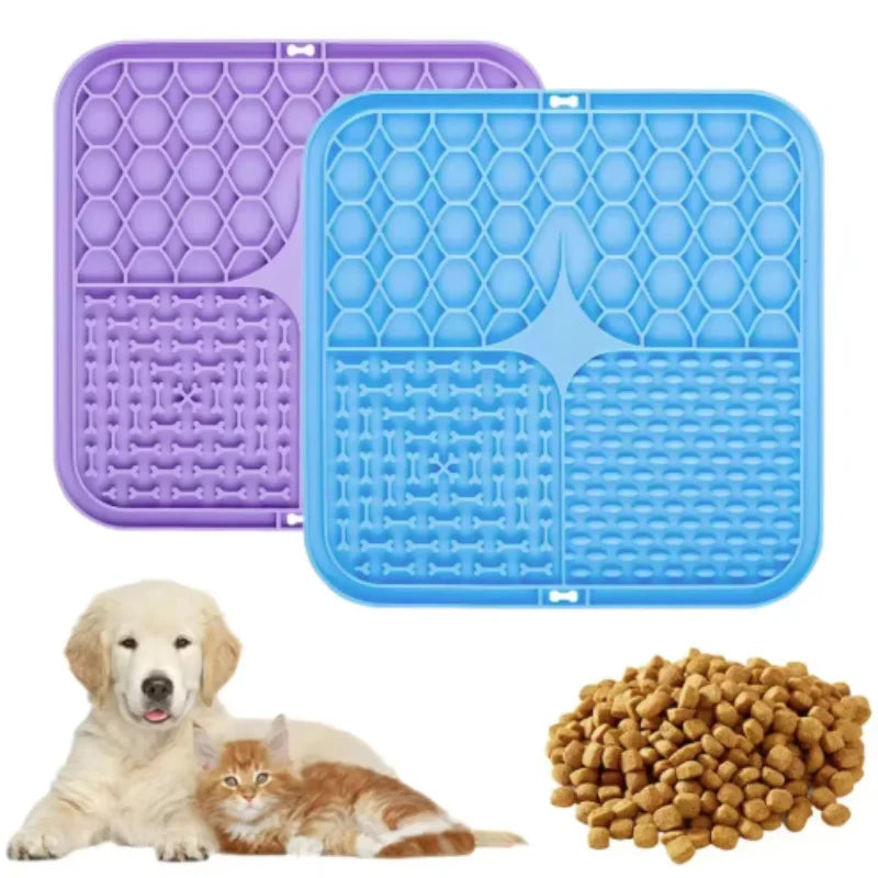Dog Lick Mat with Suction Cups – Silicone Slow Feeder