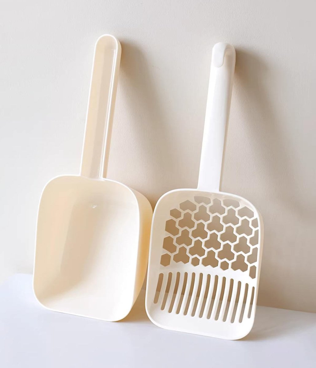Dual-Zone Cat Litter Scoop & Waste Shovel Set