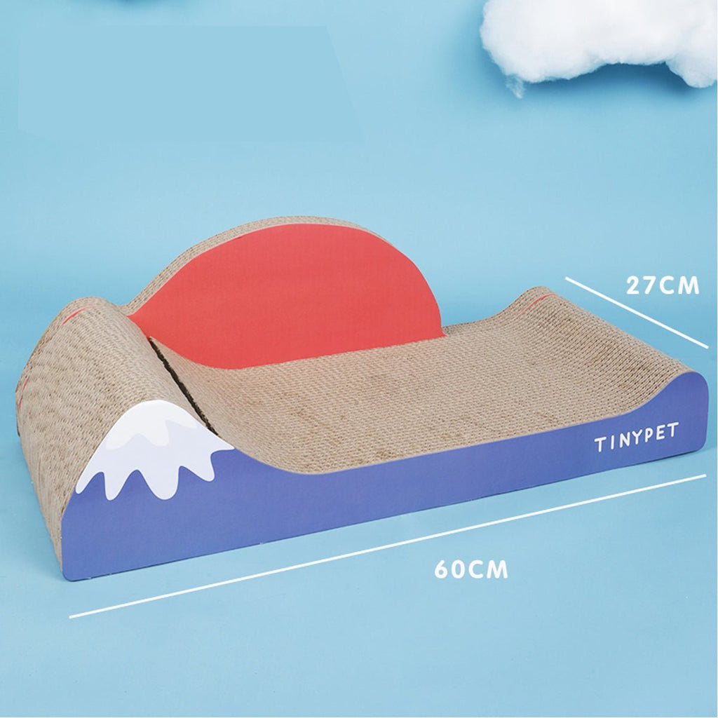 Under Mount Fuji Blue Cat Scratching Board
